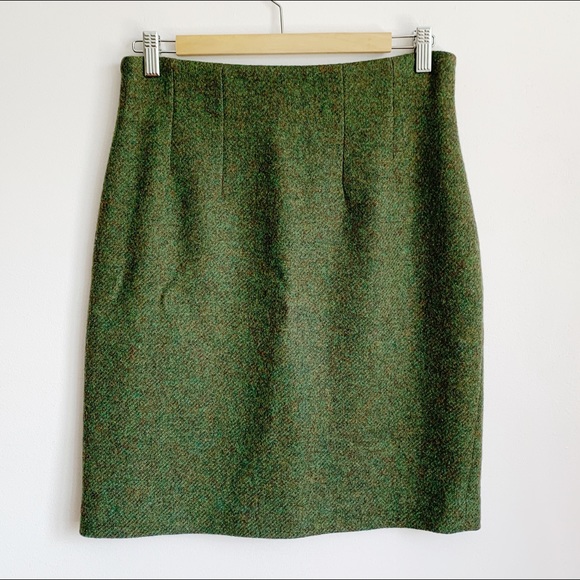 Esprit Dresses & Skirts - vintage ESPRIT green wool extra high waist skirt